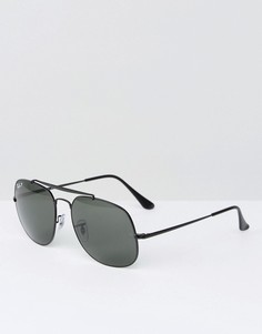 Солнцезащитные очки-авиаторы с поляризованными стеклами Ray-Ban 0RB3561 - Черный