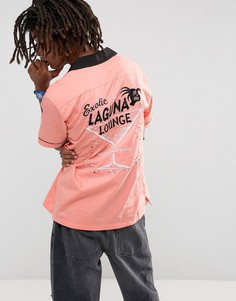 Рубашка для боулинга с принтом Stussy Laguna - Оранжевый
