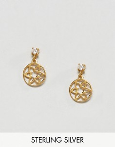 Серьги из позолоченного серебра ASOS - Золотой