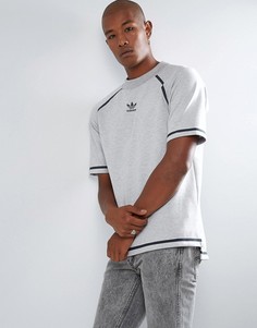 Серый свитшот с отделкой лентой adidas Originals Chicago Pack Nova BS4491 - Серый