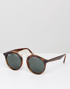 Черные круглые солнцезащитные очки Ray-Ban Gatsby RB4256 710/7149 - Черный