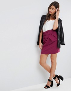 Мини-юбка с ремнем ASOS - Красный