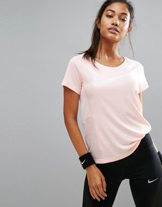 Розовая футболка Nike Running Miler - Розовый