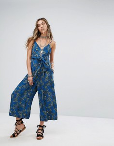 Комбинезон Free People Hot Tropics - Синий