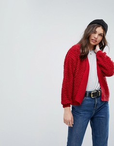 Кардиган с шишечками ASOS - Красный