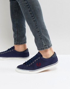 Синие парусиновые кеды Fred Perry Underspin - Синий
