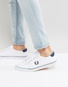Белые парусиновые кеды Fred Perry Underspin - Белый