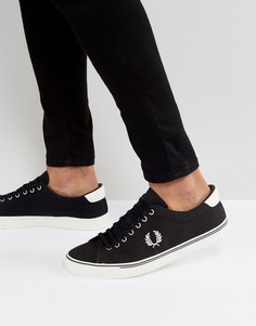 Черные парусиновые кроссовки Fred Perry Underspin - Черный