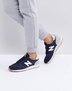 Черные замшевые кроссовки New Balance 520 - Черный