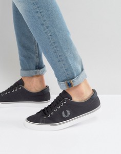 Темно-серые парусиновые кроссовки Fred Perry Underspin - Серый