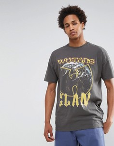 Футболка оверсайз с принтом Wu Tang Clan ASOS - Черный