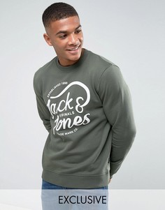 Свитшот с принтом Jack &amp; Jones Originals - Зеленый