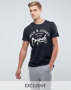 Футболка с принтом Jack &amp; Jones Originals - Черный