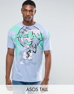 Oversize-футболка ASOS TALL Space Jam - Синий