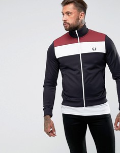 Темно-синяя спортивная куртка колор блок Fred Perry Sports Authentic - Темно-синий