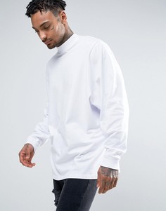 Белый оверсайз-лонгслив с рукавами летучая мышь ASOS - Белый