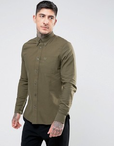 Зеленая оксфордская рубашка с карманом Fred Perry - Зеленый