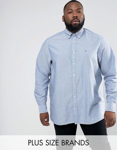 Синяя оксфордская рубашка классического кроя на пуговицах Hilfiger Denim PLUS - Синий