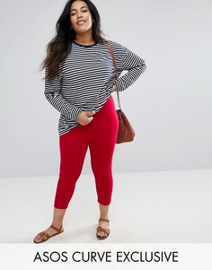 Укороченные леггинсы ASOS CURVE - Розовый