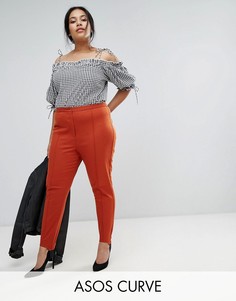 Выбеленные брюки ASOS CURVE - Оранжевый