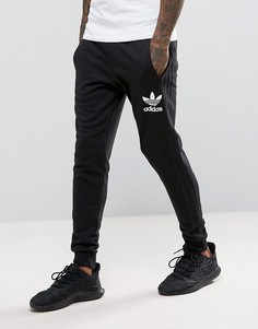 Черные джоггеры с 3 полосками adidas Originals BS4629 - Черный
