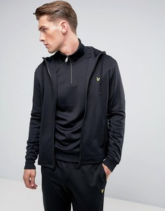 Черный трикотажный свитшот с капюшоном Lyle &amp; Scott - Черный