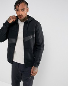 Худи черного цвета с молнией Nike Hybrid 861712-011 - Черный