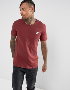 Красная футболка с логотипом Nike Club 827021-619 - Красный