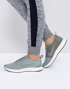 Двухцветные кроссовки цвета хаки Nike - Зеленый
