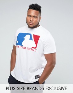 Белая футболка с принтом Majestic PLUS MLB - Белый