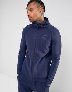 Худи темно-синего цвета с молнией Puma EvoKnit 57336706 - Темно-синий