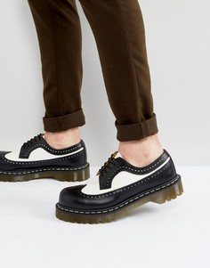 Двухцветные броги Dr Martens 3989 Bex - Черный