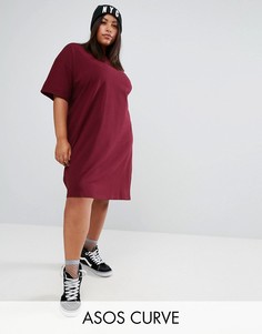 Платье-футболка ASOS CURVE Ultimate - Красный