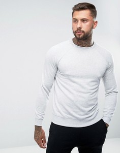 Белый меланжевый свитшот ASOS - Белый