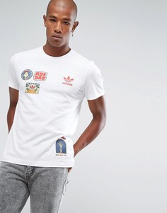 Белая футболка adidas Originals Seoul BQ7573 - Белый