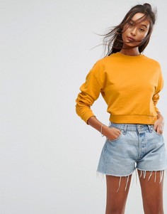 Укороченный свитшот ASOS - Желтый