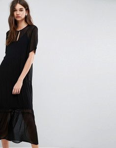 Кружевное платье макси Gestuz Ayo - Черный
