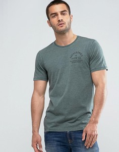 Зеленая футболка зауженного кроя Abercrombie &amp; Fitch - Зеленый