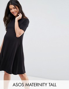 Свободное платье для беременных ASOS Maternity TALL - Черный