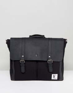 Черный кожаный портфель Forbes &amp; Lewis Wiltshire - Черный