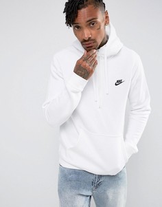 Белый худи Nike Club 812519-100 - Белый
