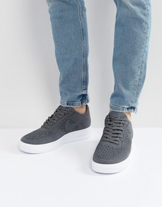 Серые кроссовки Nike Air Force 1 Ultra Flyknit 817419-007 - Серый