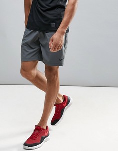 Серые тканые шорты Nike Training Flex 833271-021 - Серый
