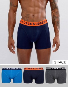 Набор из 3 боксеров-брифов с контрастным поясом Jack &amp; Jones - Мульти
