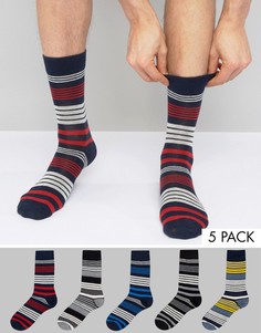5 пары носков с узорами Jack &amp; Jones - Мульти