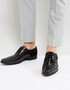 Лакированные черные туфли дерби ASOS - Черный
