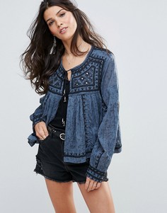 Куртка Free People Twilight Folk - Синий