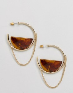Серьги-кольца ASOS - Золотой