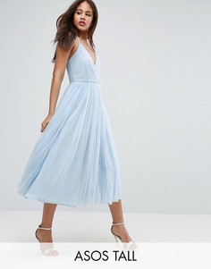 Платье миди с юбкой из тюля ASOS TALL - Мульти