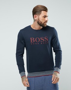 Свитшот с круглым вырезом BOSS By Hugo Boss - Темно-синий